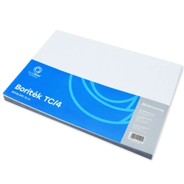 Boríték TC/4 szilikonos bélésnyomott 229x324mm Bluering® 25 db/csom fehér