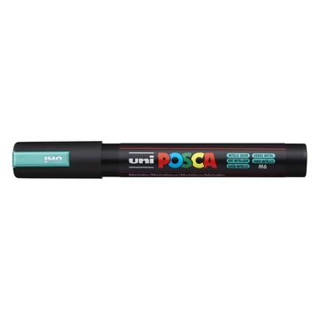 Dekormarker 1,8-2,5mm, Uni Posca PC-5M metál zöld