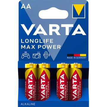 Elem AA ceruza LR06 Longlife Max Power 4 db/csomag, Varta