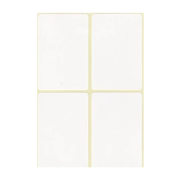 Etikett címke, 45x70mm, 15 lap, 4 címke/lap