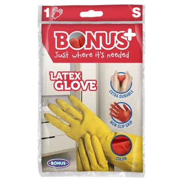 Gumikesztyű S háztartási Bonus_B378
