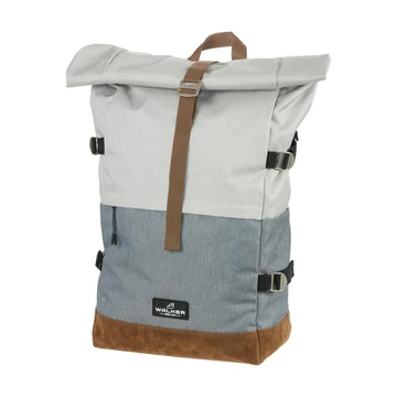 Hátizsák ergonomikus Light Grey &amp; Grey Roll Top by Walker