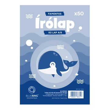 Írólap A5, 20-50 famentes 50lap Bluering®
