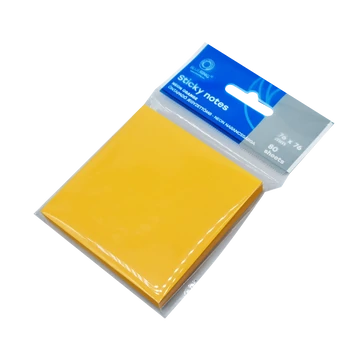 Jegyzettömb öntapadó, 76x76mm, 80lap, Bluering® , neon narancs