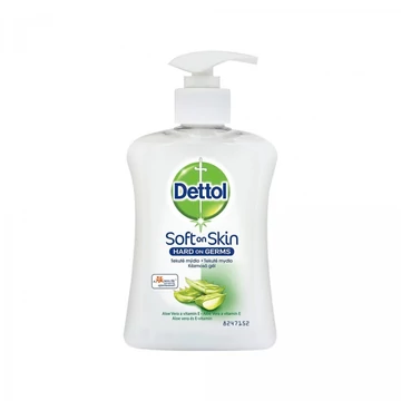 Kézmosó gél pumpás 250 ml Dettol Hidratáló Aloe Vera &amp; Milk Protein