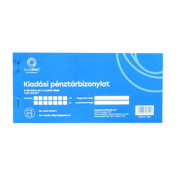 Kiadási pénztárbizonylat 25x2lapos B.318-103/V Bluering®