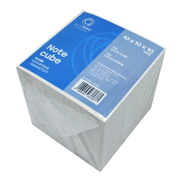 Kockatömb ragasztott, 10x10x10cm, Bluering® fehér