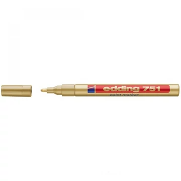 Lakkmarker 1-2mm, kerek Edding 751 arany