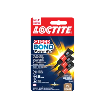 Pillanatragasztó 3x1g Loctite Super Bond Power Gél Mini Trio