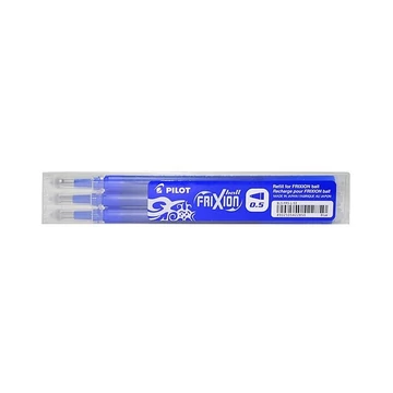 Rollertoll betét golyóméret 0,5mm, 3 db/csom Pilot Frixion Ball, írásszín kék