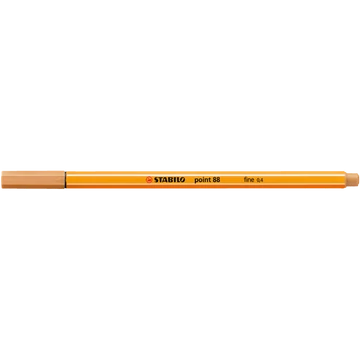 Rostirón, tűfilc 0,4mm, STABILO Point 88 okkersárga