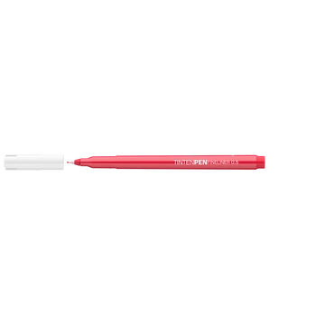 Rostirón, tűfilc vízbázisú, 0,5mm, kerek test, Tinten Pen Ico piros