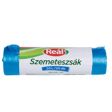 Szemeteszsák 20 liter 49 x 50 cm 20 db/tekercs kék