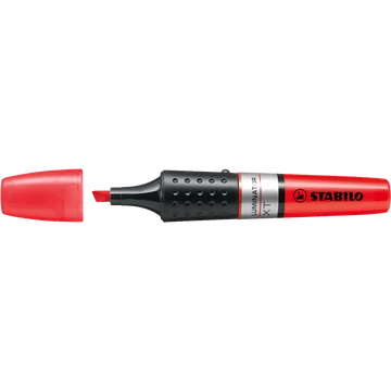Szövegkiemelő 2-5mm, hengeres test Stabilo Luminator piros