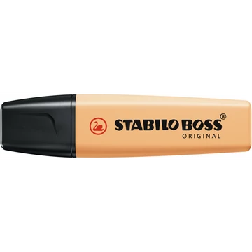 Szövegkiemelő 2-5mm, vágott hegyű, STABILO Boss original Pastel fakó narancs