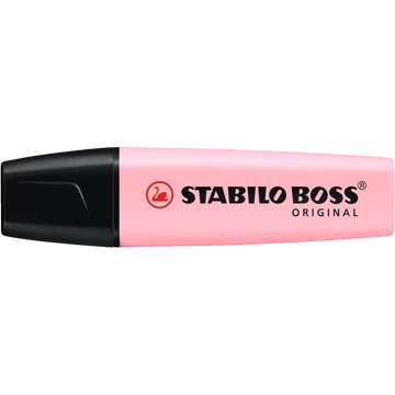 Szövegkiemelő 2-5mm, vágott hegyű, STABILO Boss original Pastel pink