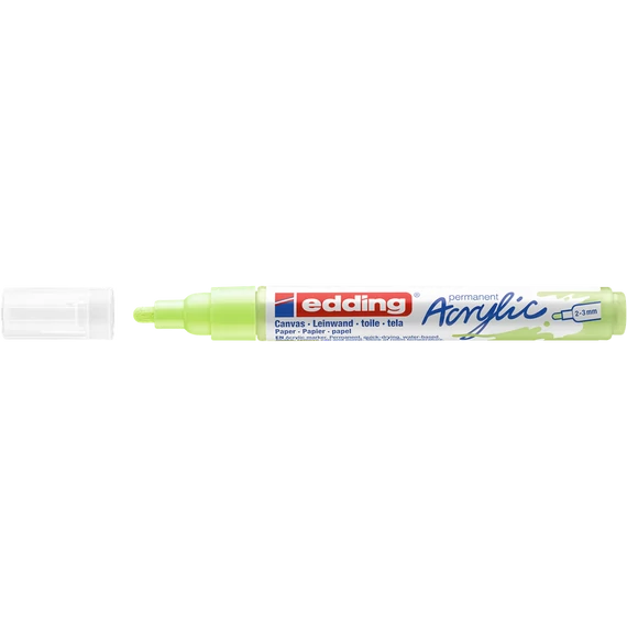 Akril marker 2-3mm, Edding 5100 pasztellzöld