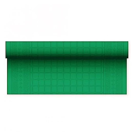 Asztalterítő damask tekercses 1,2 x 7 m Fato smaragdzöld