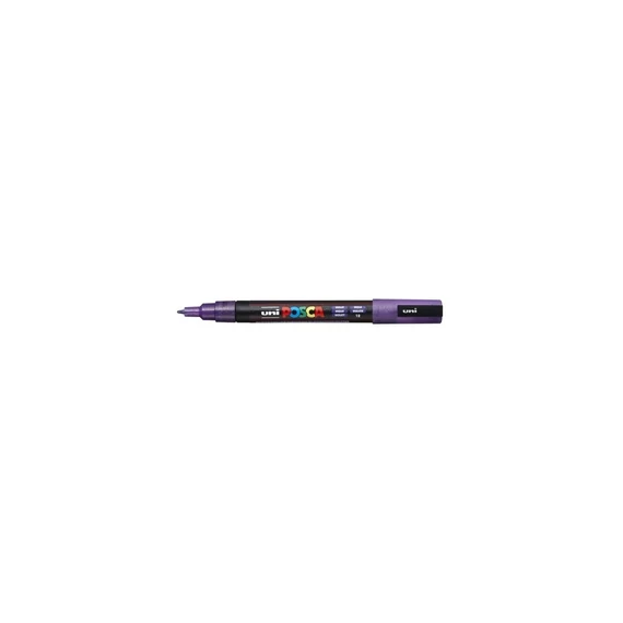 Dekormarker 0,9-1,3mm, Uni-Posca PC-3ML csillámló lila
