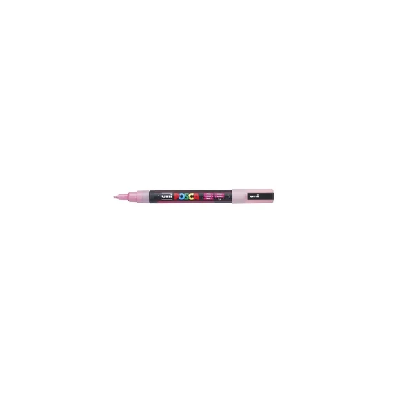 Dekormarker 0,9-1,3mm, Uni-Posca PC-3ML csillámló rózsaszín