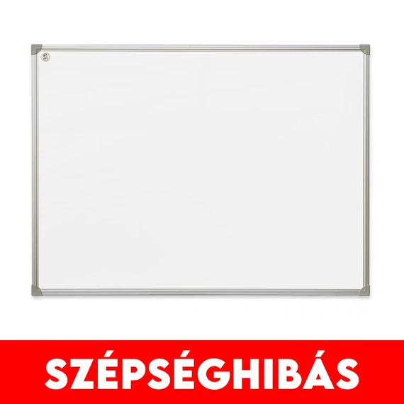 Fehértábla mágneses alukeretes 90x120cm, 1 db/doboz, Bluering®