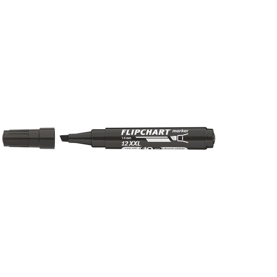 Flipchart marker vízbázisú 1-4mm, vágott Artip 12XXL fekete