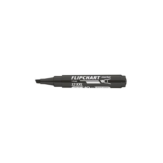 Flipchart marker vízbázisú 1-4mm, vágott Artip 12XXL fekete