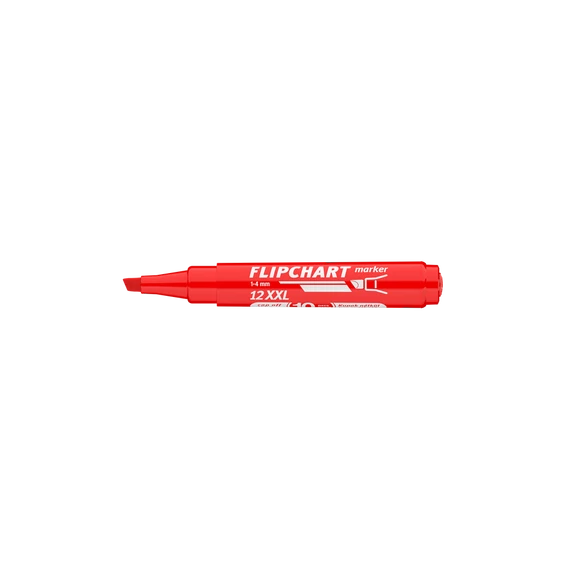 Flipchart marker vízbázisú 1-4mm, vágott Artip 12XXL piros