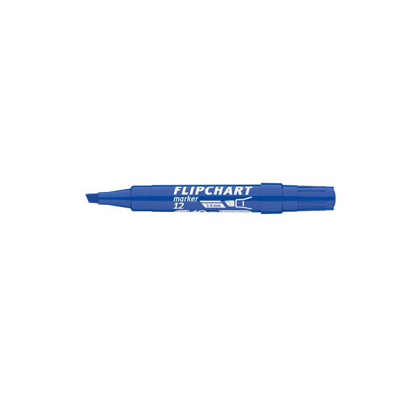 Flipchart marker vízbázisú 1-4mm, vágott Artip 12 kék