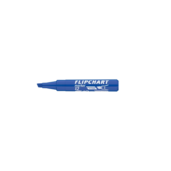 Flipchart marker vízbázisú 1-4mm, vágott Artip 12 kék