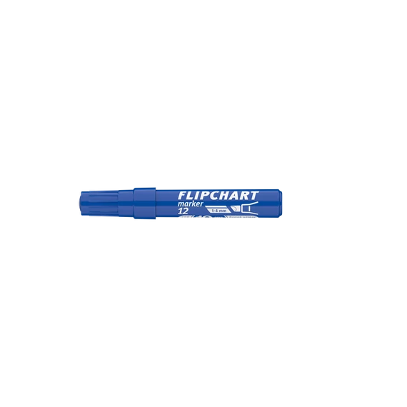 Flipchart marker vízbázisú 1-4mm, vágott Artip 12 kék