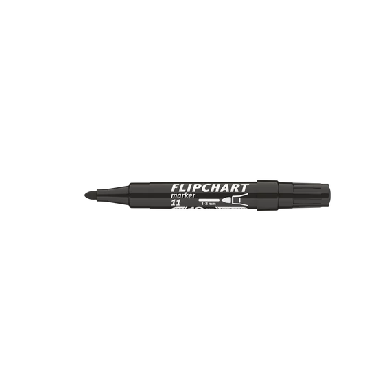 Flipchart marker vízbázisú 3mm, kerek Artip 11 fekete