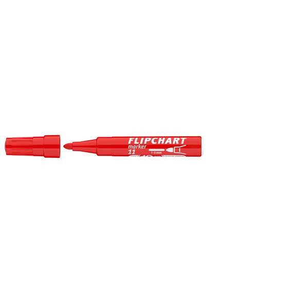 Flipchart marker vízbázisú 3mm, kerek Artip 11 piros