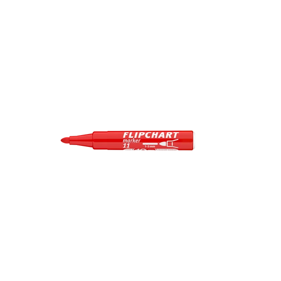 Flipchart marker vízbázisú 3mm, kerek Artip 11 piros
