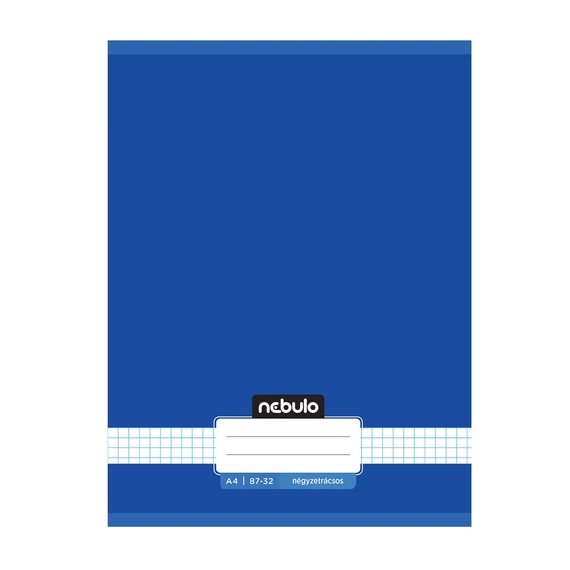 Füzet, A4, kockás, 87-32, Monochrome és Gradient minták II., 12 db/csomag Nebulo