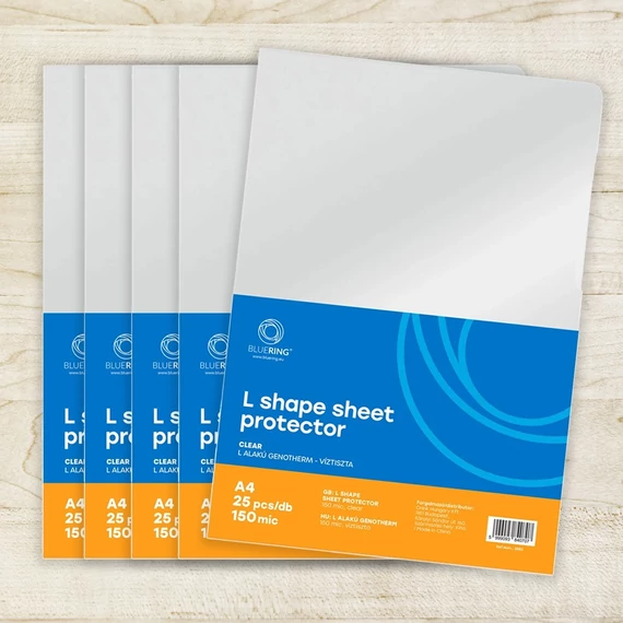 Genotherm `L` A4, 150 micron víztiszta Bluering® 25 db/csomag,