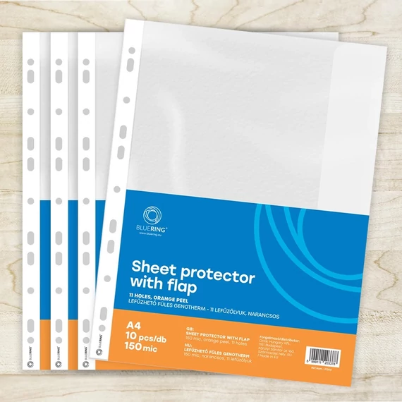 Genotherm lefűzhető, A4, 150 micron oldalt hajtófüllel Bluering® 10 db/csomag,