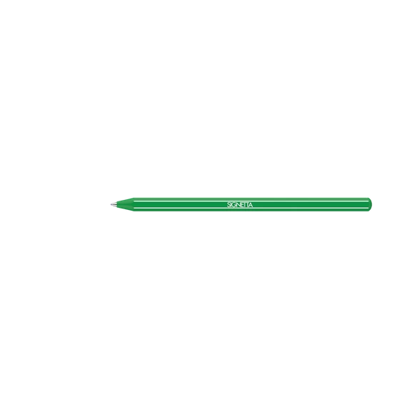 Golyóstoll 0,7mm, kupakos, Ico Signetta, írásszín zöld