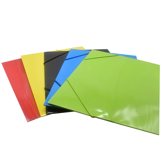 Gumis mappa A4, 300g. karton sarok gumírozással Bluering®, piros