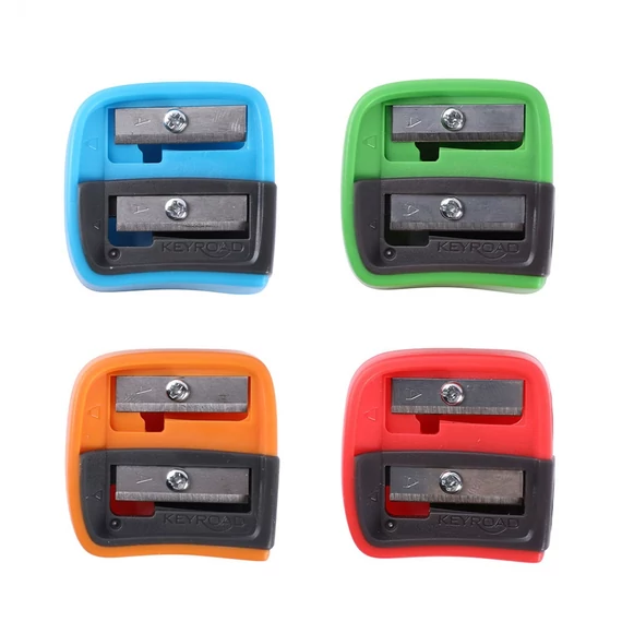 Hegyező, 2 lyukú, 24 db/display, Keyroad Dou-Power, vegyes színek