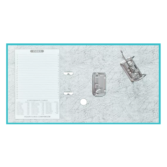Iratrendező A4, 5cm,lapraszerelt, Bluering® Smart türkiz