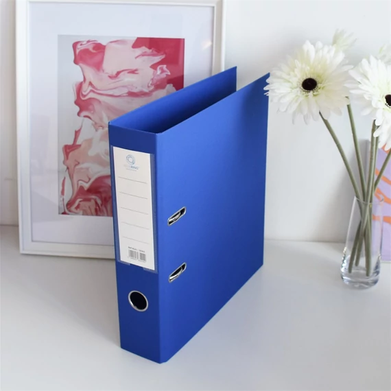 Iratrendező A4, 7,5cm, két oldalt PP borítás,lapraszerelt, Bluering® Premium kék