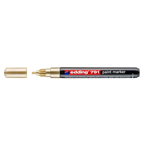Lakkmarker 1-2mm, kerek Edding 791 arany