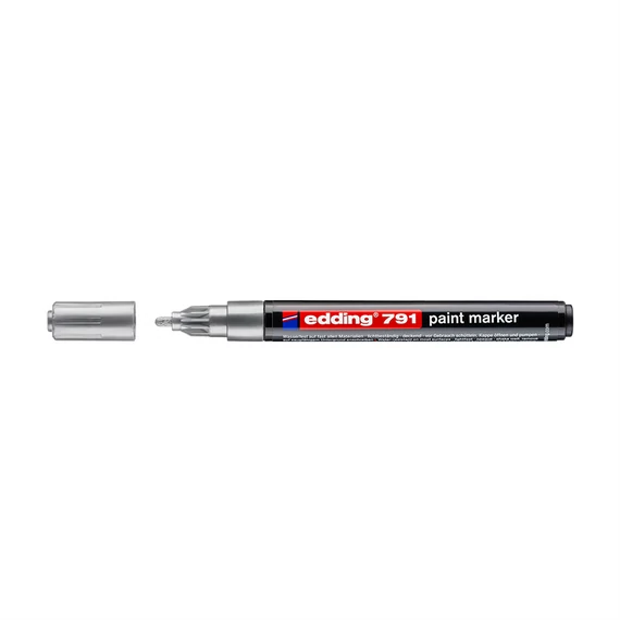 Lakkmarker 1-2mm, kerek Edding 791 ezüst