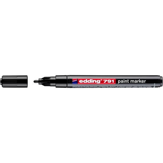 Lakkmarker 1-2mm, kerek Edding 791 fekete
