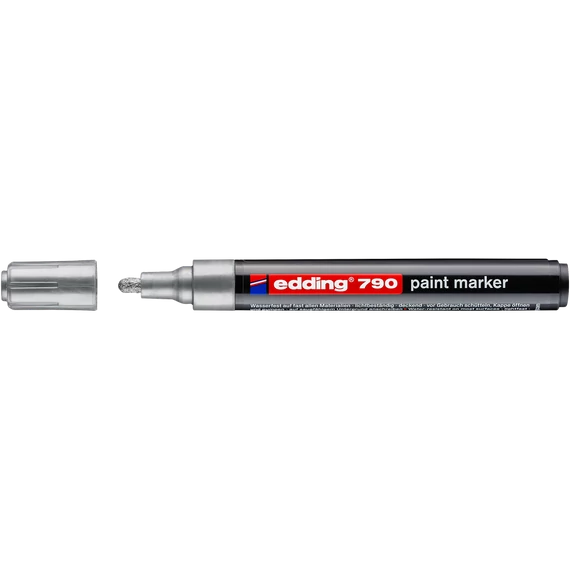 Lakkmarker 2-3mm, kerek Edding 790 ezüst