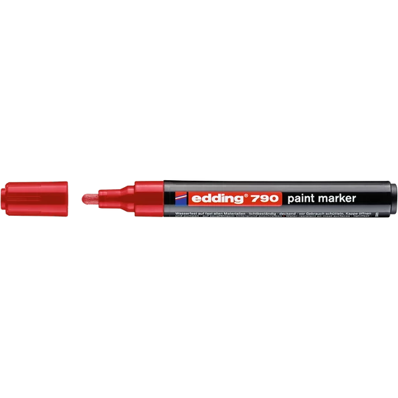Lakkmarker 2-3mm, kerek Edding 790 piros