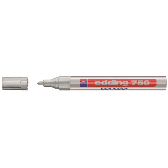 Lakkmarker 2-4mm, kerek Edding 750 ezüst