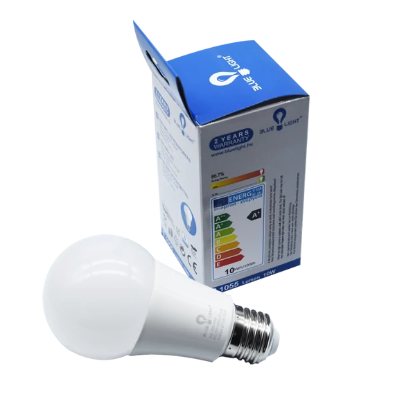 Led 10W A60, E27 1055 lm 2700k Blue Light