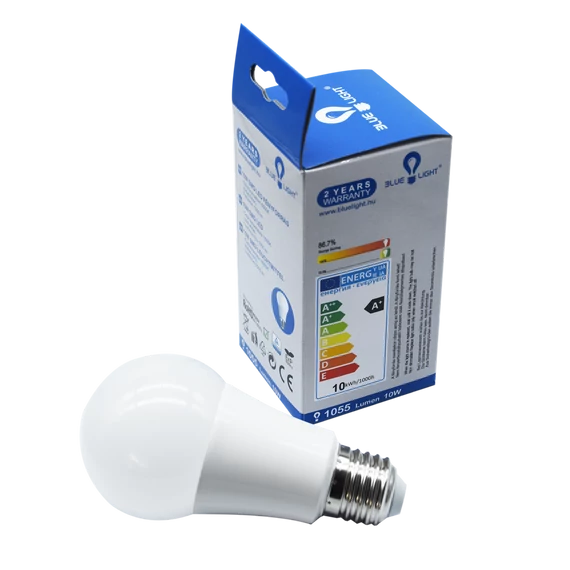 Led 10W A60, E27 1055 lm 6500k Blue Light